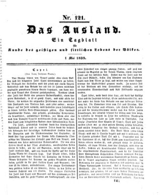Das Ausland Mittwoch 1. Mai 1839