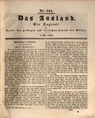 Das Ausland Sonntag 3. Mai 1840