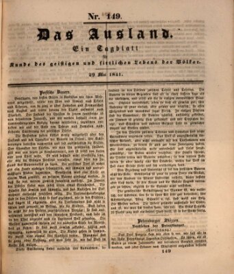 Das Ausland Samstag 29. Mai 1841