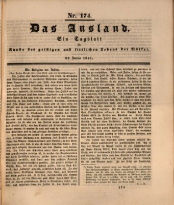 Das Ausland Mittwoch 23. Juni 1841