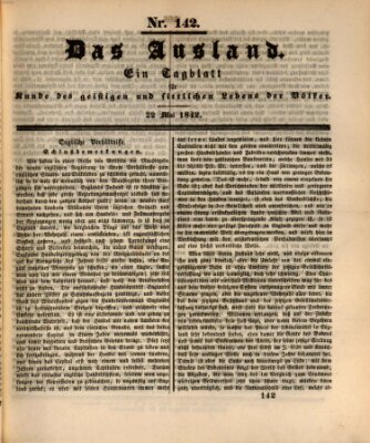 Das Ausland Sonntag 22. Mai 1842
