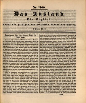 Das Ausland Donnerstag 9. Juni 1842