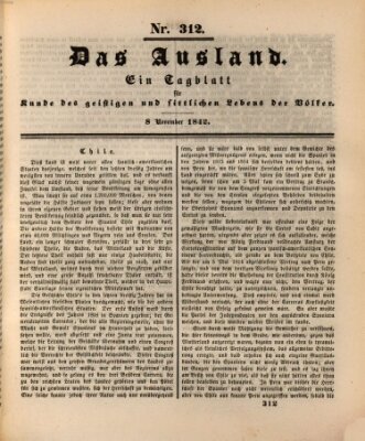 Das Ausland Dienstag 8. November 1842