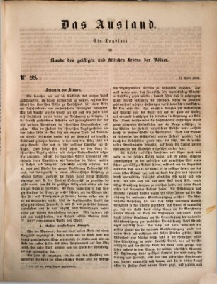 Das Ausland Freitag 12. April 1850