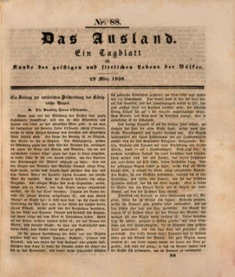 Das Ausland Donnerstag 29. März 1838