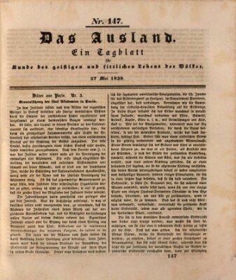 Das Ausland Sonntag 27. Mai 1838