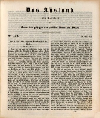 Das Ausland Sonntag 31. Mai 1846