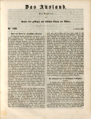 Das Ausland Donnerstag 3. Juni 1847