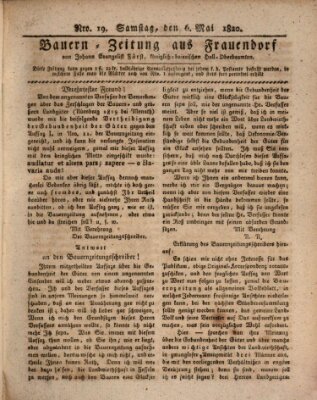 Bauern-Zeitung aus Frauendorf Samstag 6. Mai 1820