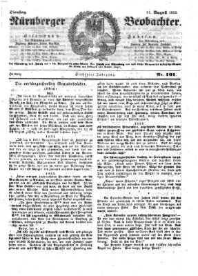 Nürnberger Beobachter Dienstag 21. August 1855
