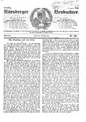 Nürnberger Beobachter Samstag 3. April 1858