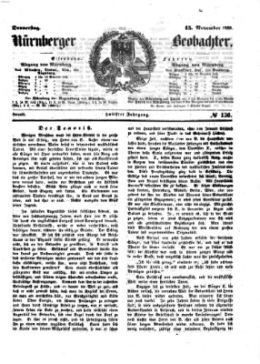 Nürnberger Beobachter Donnerstag 15. November 1860