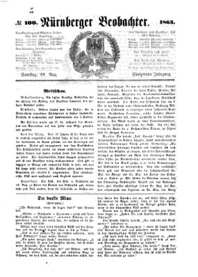Nürnberger Beobachter Samstag 29. August 1863