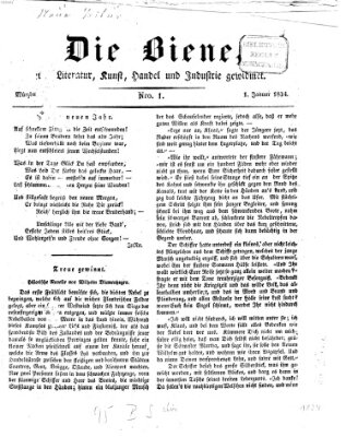 Die Biene (Würzburger Journal) Mittwoch 1. Januar 1834