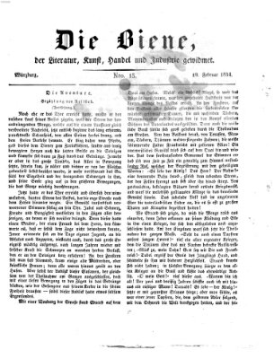 Die Biene (Würzburger Journal) Mittwoch 19. Februar 1834