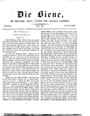 Die Biene (Würzburger Journal) Mittwoch 30. April 1834
