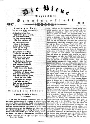 Die Biene Sonntag 19. März 1837
