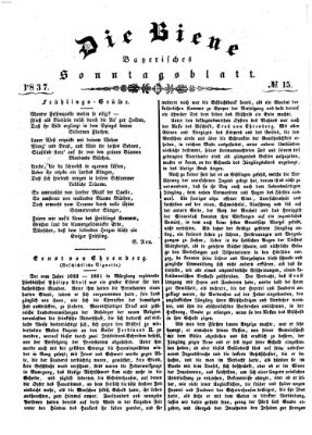 Die Biene Sonntag 9. April 1837