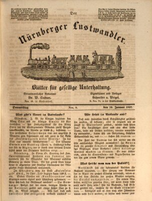 Süddeutsche Blätter für Leben, Wissenschaft und Kunst Donnerstag 19. Januar 1837
