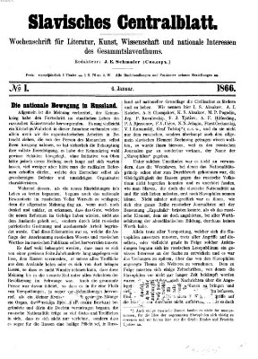 Slavisches Centralblatt (Centralblatt für slavische Literatur und Bibliographie)