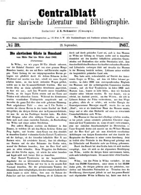 Centralblatt für slavische Literatur und Bibliographie