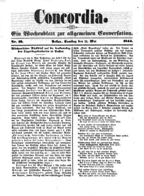 Concordia (Donau-Zeitung) Samstag 11. Mai 1844