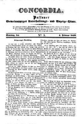 Concordia (Donau-Zeitung) Sonntag 4. Februar 1849
