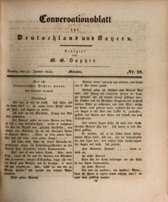 Münchener Conversations-Blatt (Bayer'scher Beobachter) Dienstag 21. Januar 1834