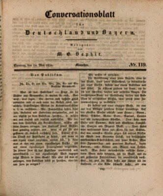 Münchener Conversations-Blatt (Bayer'scher Beobachter) Sonntag 18. Mai 1834
