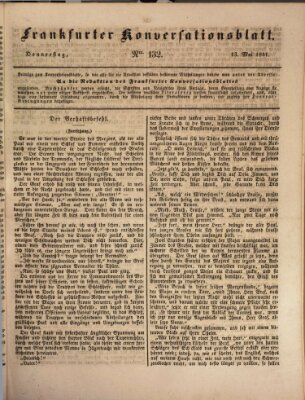 Frankfurter Konversationsblatt (Frankfurter Ober-Post-Amts-Zeitung) Donnerstag 13. Mai 1841