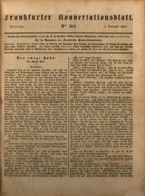 Frankfurter Konversationsblatt (Frankfurter Ober-Post-Amts-Zeitung) Freitag 1. November 1844