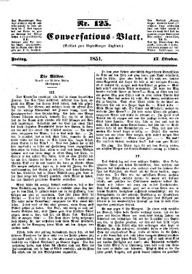 Regensburger Conversations-Blatt (Regensburger Tagblatt) Freitag 17. Oktober 1851