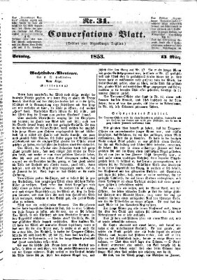 Regensburger Conversations-Blatt (Regensburger Tagblatt) Sonntag 13. März 1853