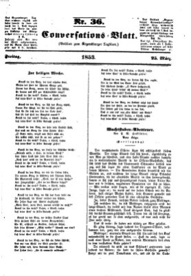Regensburger Conversations-Blatt (Regensburger Tagblatt) Freitag 25. März 1853