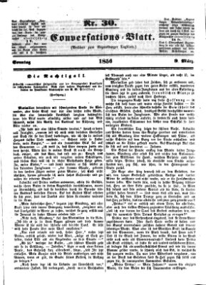 Regensburger Conversations-Blatt (Regensburger Tagblatt) Sonntag 9. März 1856