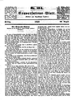 Regensburger Conversations-Blatt (Regensburger Tagblatt) Freitag 29. August 1856
