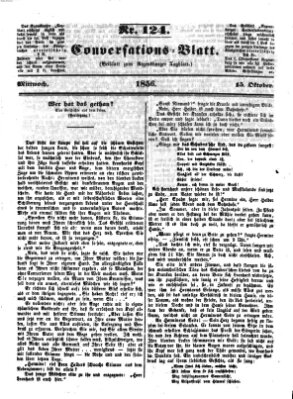 Regensburger Conversations-Blatt (Regensburger Tagblatt) Mittwoch 15. Oktober 1856