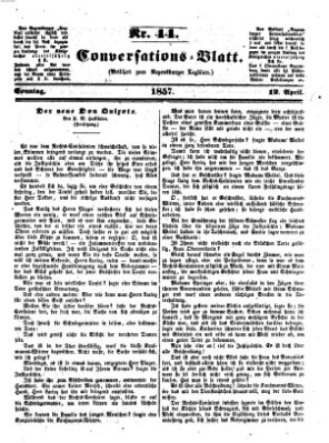 Regensburger Conversations-Blatt (Regensburger Tagblatt) Sonntag 12. April 1857