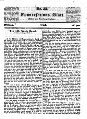 Regensburger Conversations-Blatt (Regensburger Tagblatt) Mittwoch 24. Juni 1857