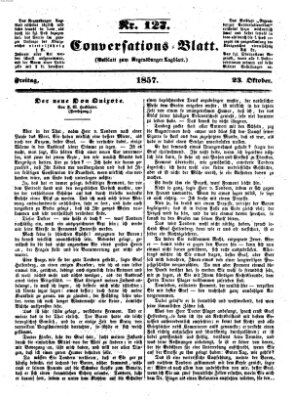 Regensburger Conversations-Blatt (Regensburger Tagblatt) Freitag 23. Oktober 1857