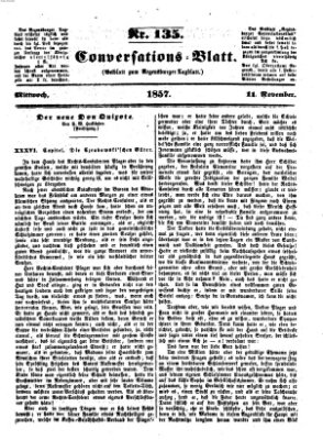 Regensburger Conversations-Blatt (Regensburger Tagblatt) Mittwoch 11. November 1857