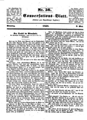 Regensburger Conversations-Blatt (Regensburger Tagblatt) Sonntag 9. Mai 1858