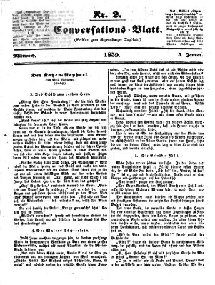 Regensburger Conversations-Blatt (Regensburger Tagblatt) Mittwoch 5. Januar 1859