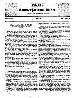 Regensburger Conversations-Blatt (Regensburger Tagblatt) Mittwoch 26. Januar 1859