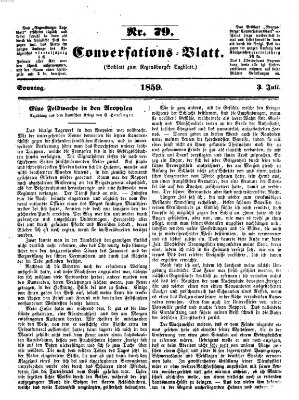 Regensburger Conversations-Blatt (Regensburger Tagblatt) Sonntag 3. Juli 1859