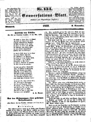 Regensburger Conversations-Blatt (Regensburger Tagblatt) Mittwoch 9. November 1859