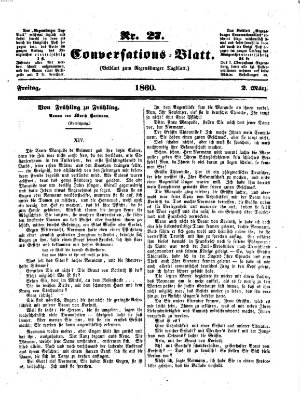 Regensburger Conversations-Blatt (Regensburger Tagblatt) Freitag 2. März 1860