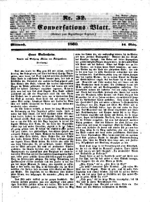 Regensburger Conversations-Blatt (Regensburger Tagblatt) Mittwoch 14. März 1860