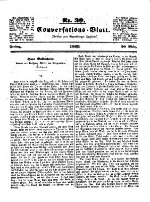 Regensburger Conversations-Blatt (Regensburger Tagblatt) Freitag 30. März 1860