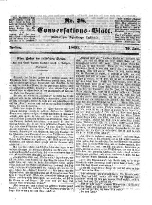 Regensburger Conversations-Blatt (Regensburger Tagblatt) Freitag 29. Juni 1860